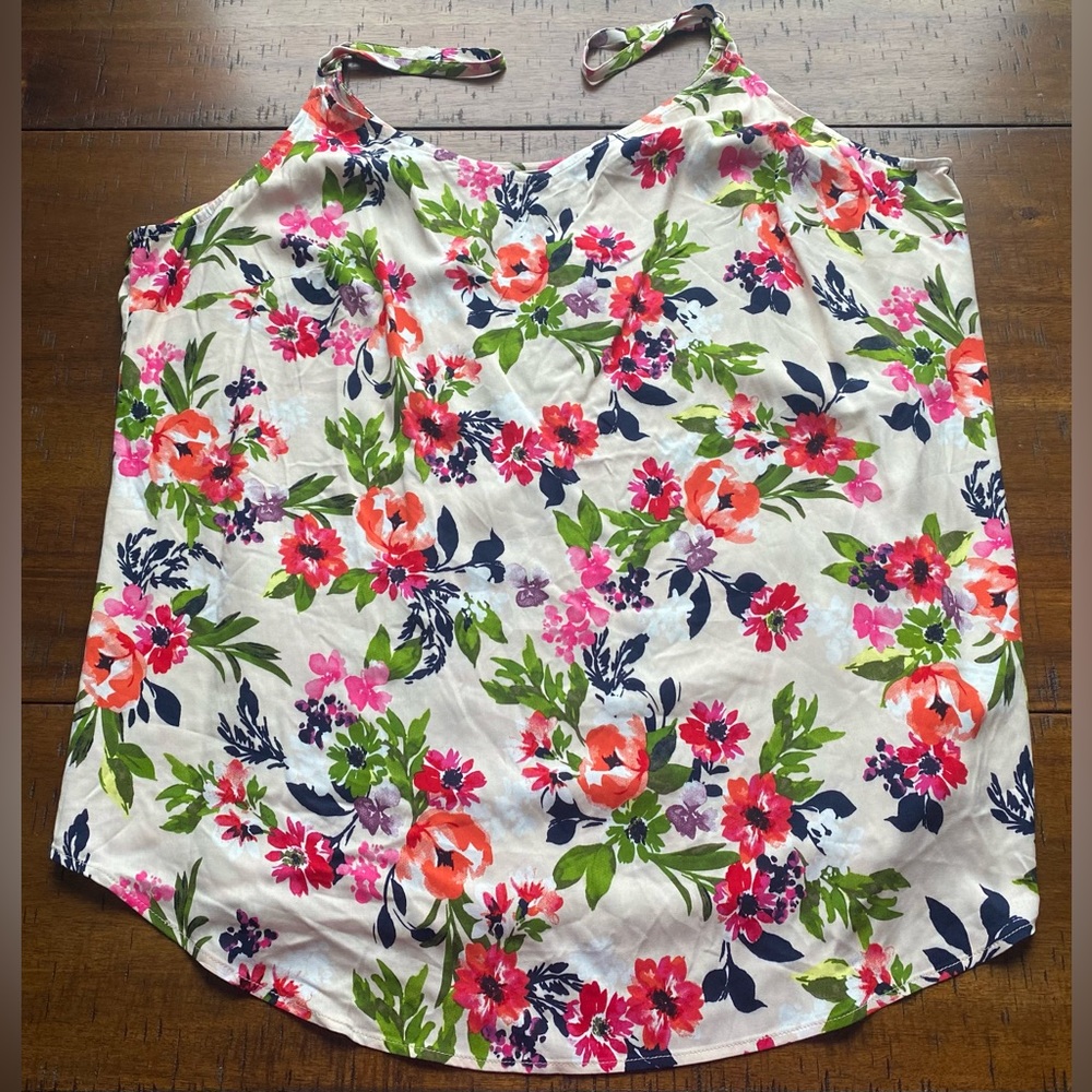 •NWT•Torrid Ava Stretch Challis Tan Floral Cami